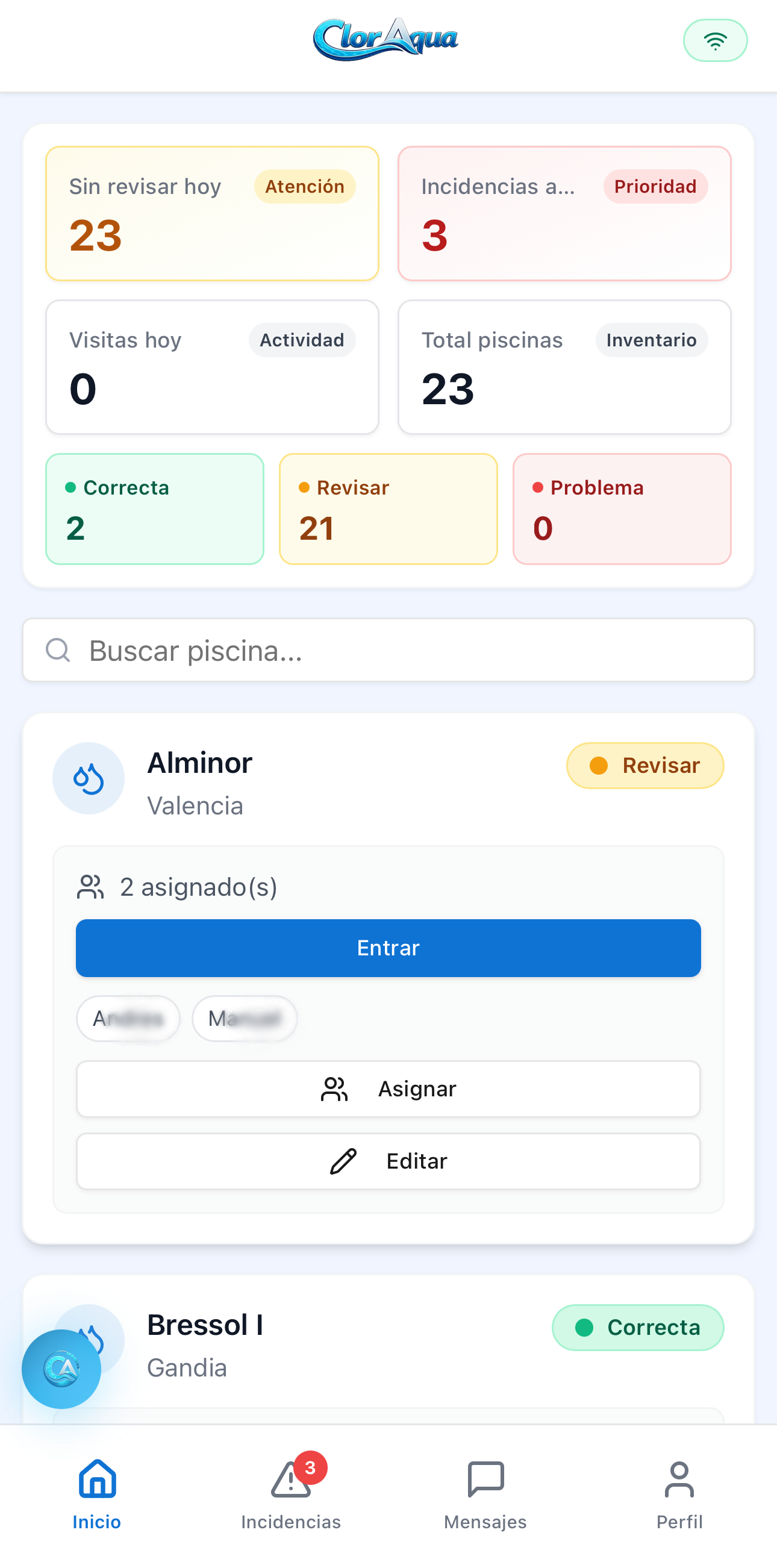 ClorAqua app